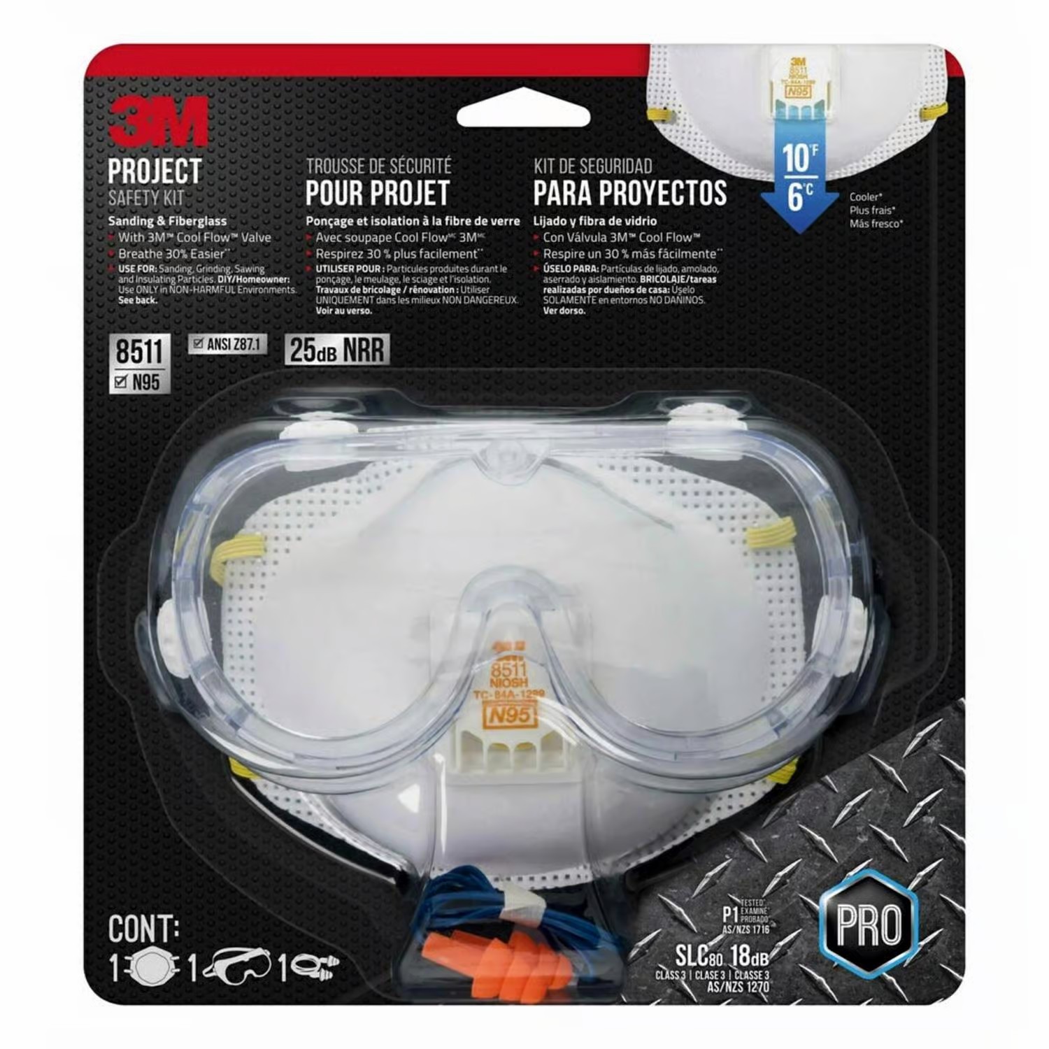 3M Sanding & Fiberglass Respirator 3-Pack