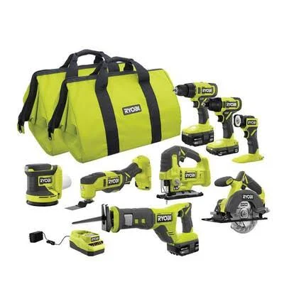 Ryobi 18V Cordless 8-Tool Combo Kit