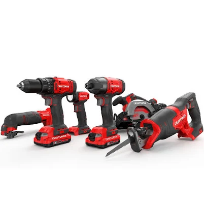 CRAFTSMAN V20 20-Volt Max 6-Tool Power Tool Combo Kit