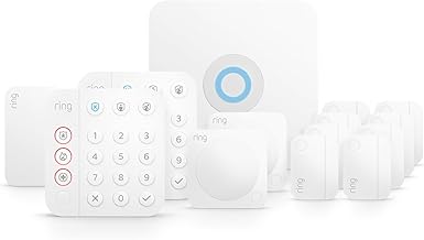 Alarm 14-Piece Kit (newest model), Wireless smart home or business security system, expandable, easy setup, Mobile App Control, 24/7 Professional Monitoring, Alexa Compatible