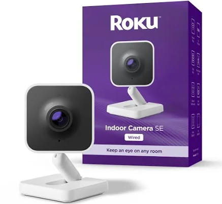 Roku Home Indoor Camera SE Wired Security Camera