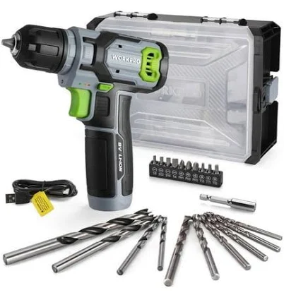 WORKPRO Cordless Power Drill Set